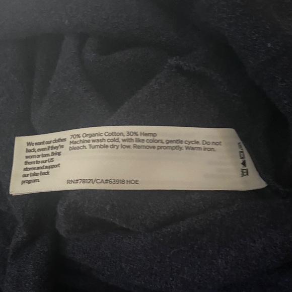 Eileen Fisher Deep Blue V-Neck Top - Picture 5 of 5